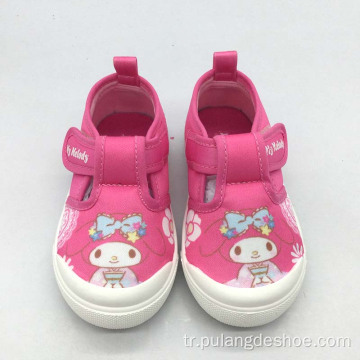 Sevimli bebek ayakkabıları renkli kız kanvas ayakkabılar